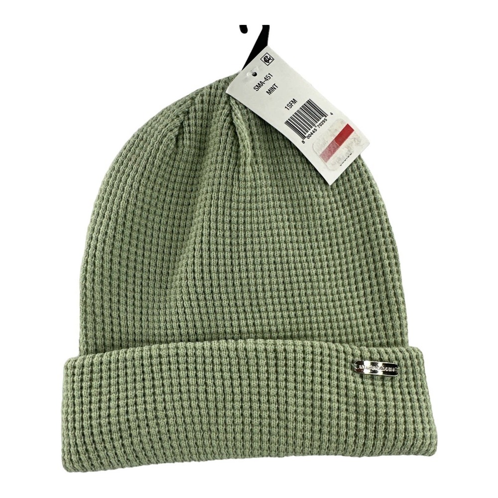 Steve Madden, Waffle Beanie, Mint OSFA